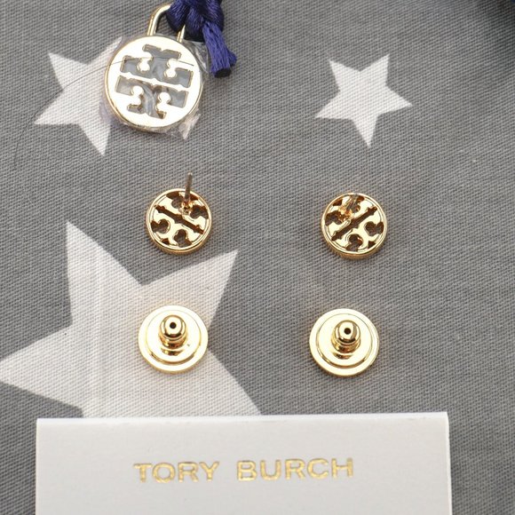 Tory Burch Miller Stud Earrings in 18k Gold (Brand New with Dust Bag) - Picture 5 of 5